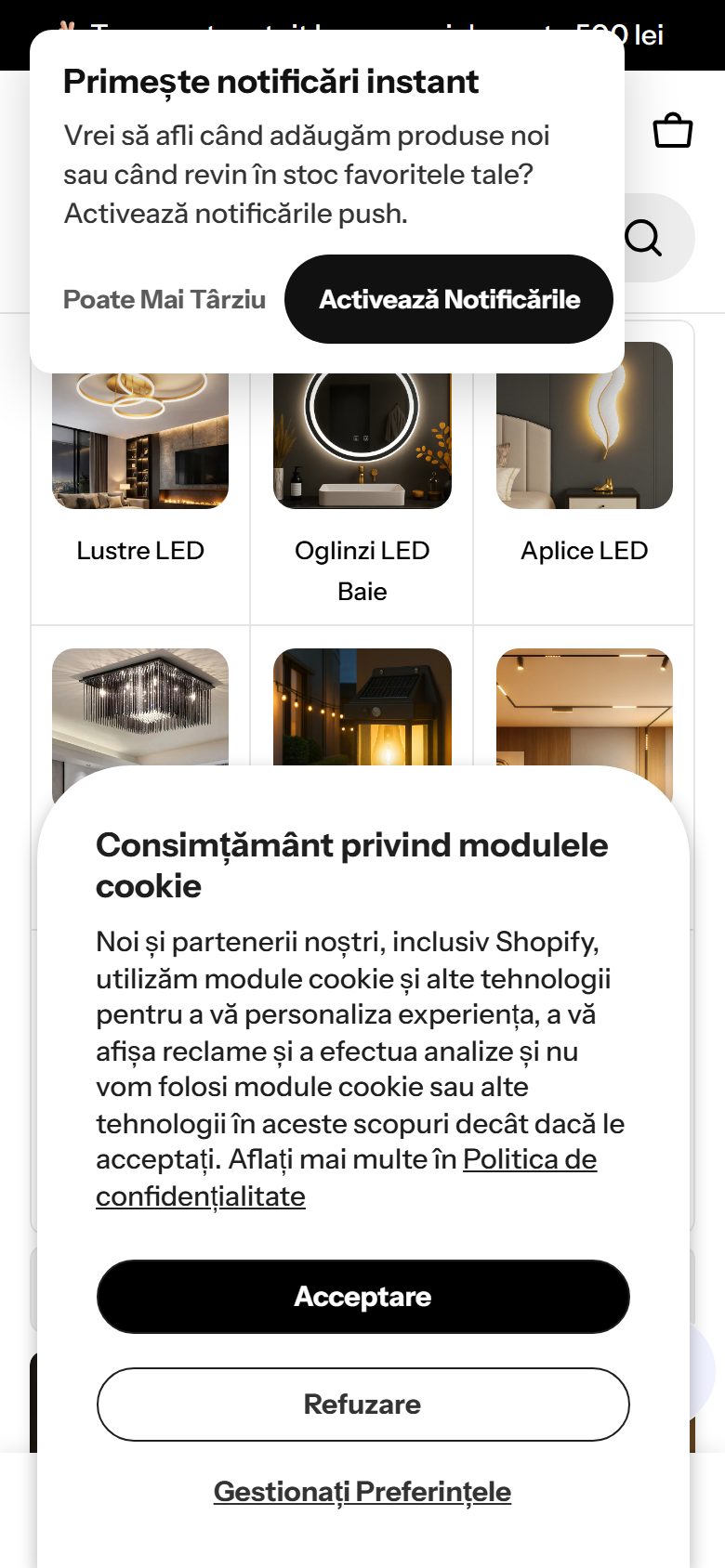 Lustre LED mobil